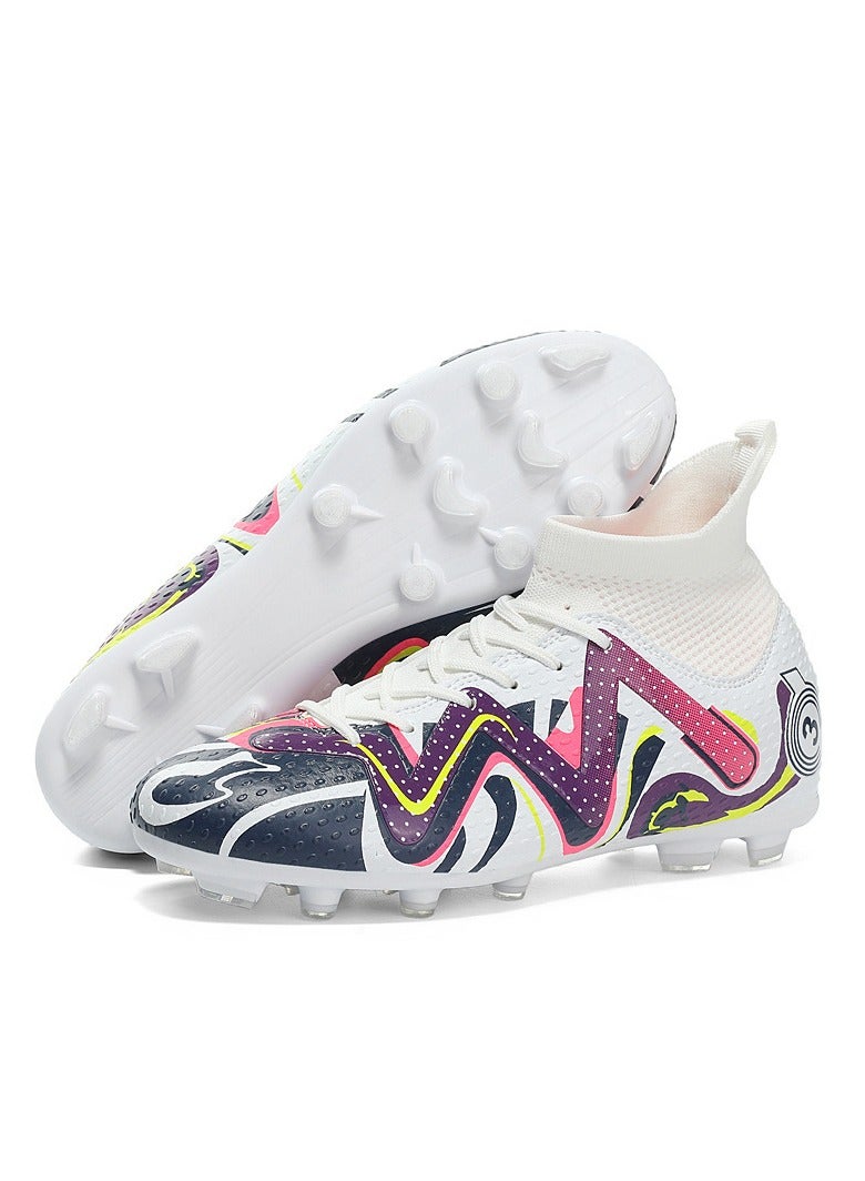 SKT Shiketro Men's football shoes, suitable for outdoor and indoor professional teenage boy football shoes, men's and women's universal football shoes. 