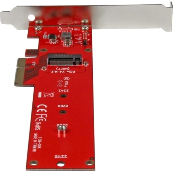 Startech.com StarTech.com M2 PCIe SSD Adapter - x4 PCIe 3.0 NVMe / AHCI / NGFF / M-Key - Low Profile and Full Profile - SSD PCIe M.2 Adapter (PEX4M2E1)  - Image 4
