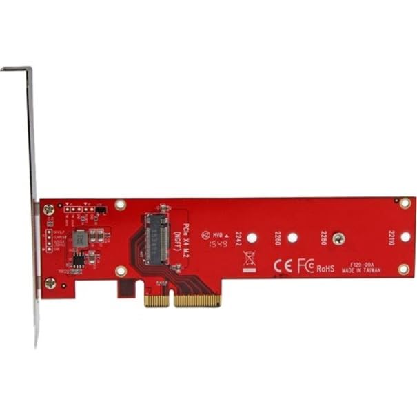 Startech.com StarTech.com M2 PCIe SSD Adapter - x4 PCIe 3.0 NVMe / AHCI / NGFF / M-Key - Low Profile and Full Profile - SSD PCIe M.2 Adapter (PEX4M2E1)  - Image 5