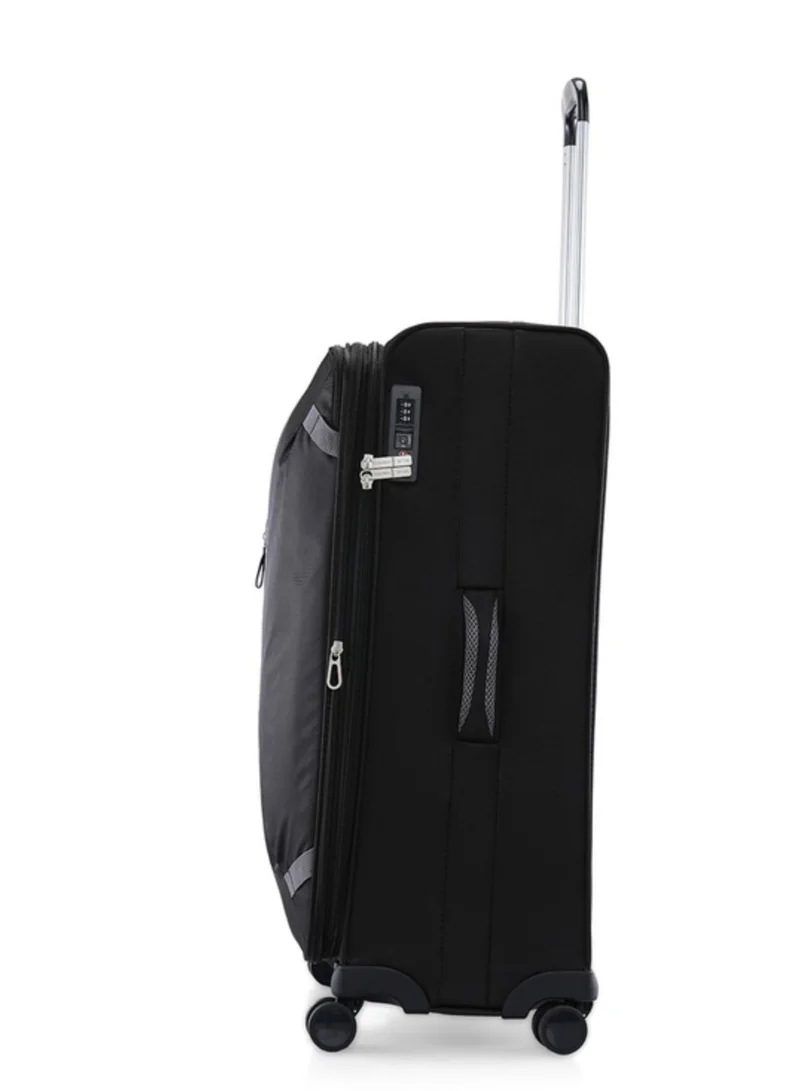 CALVIN KLEIN Rockaway Softside Spinner Luggage On Wheels, Ultra Lightweight, 4 Double Wheels