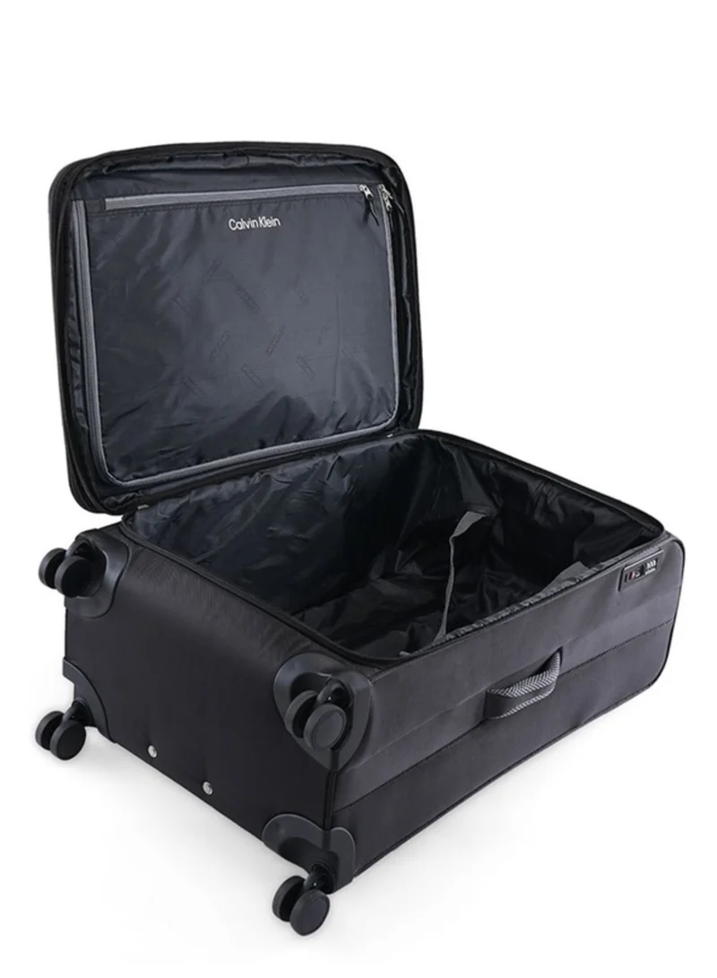 CALVIN KLEIN Rockaway Softside Spinner Luggage On Wheels, Ultra Lightweight, 4 Double Wheels