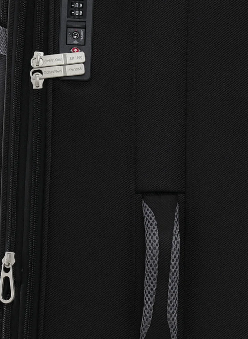 CALVIN KLEIN Rockaway Softside Spinner Luggage On Wheels, Ultra Lightweight, 4 Double Wheels
