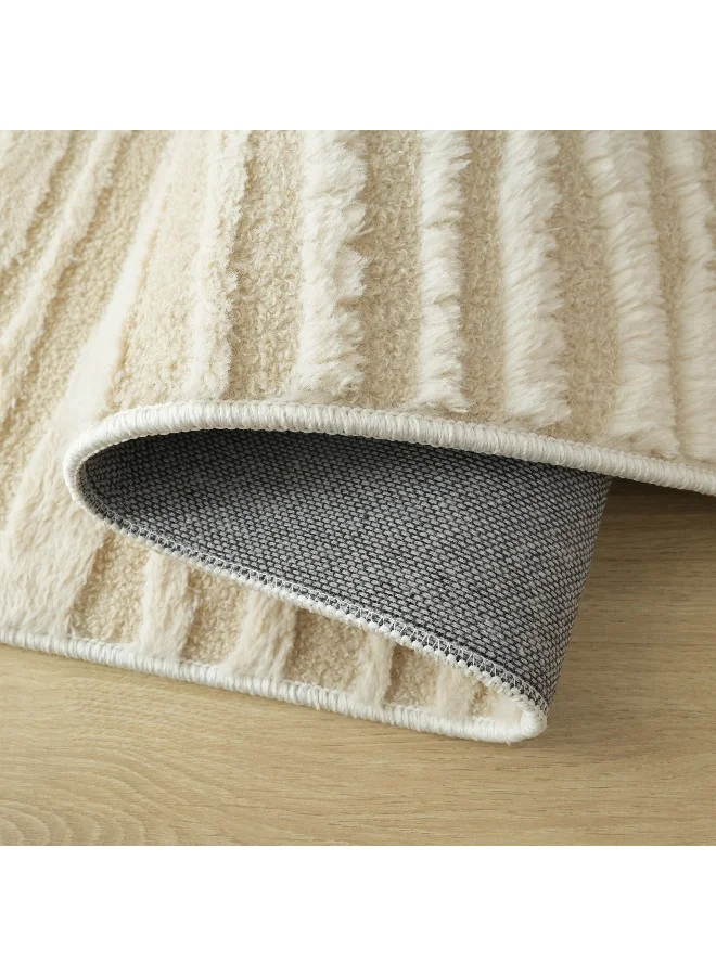 هوم بوكس Zara Donel Jacquard Rabbit Fur Rug - 60x150 cm