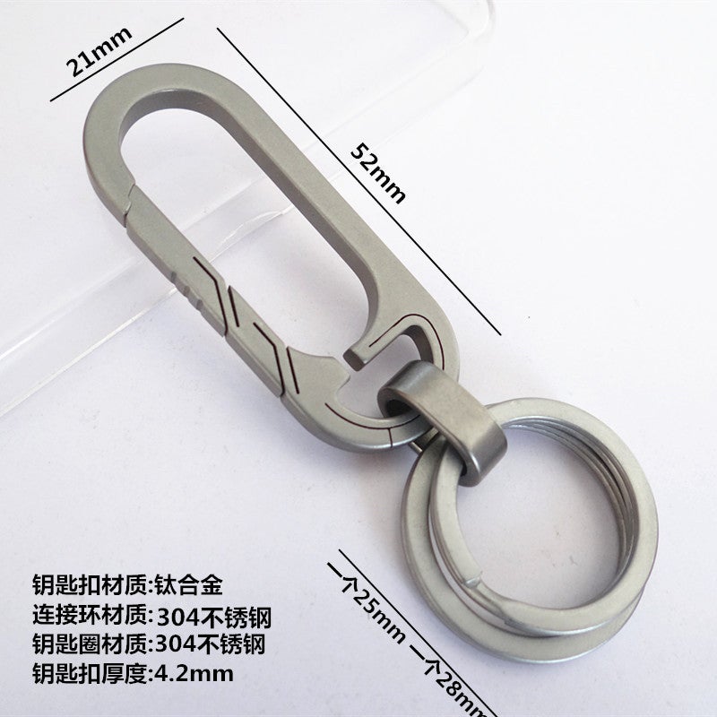 Titanium Alloy Car Keychain Men'S And Women'S High-End Waist Hanging Multifunctional Key Chain Ring Distinctive Bottle Opener Pendant - Image 4