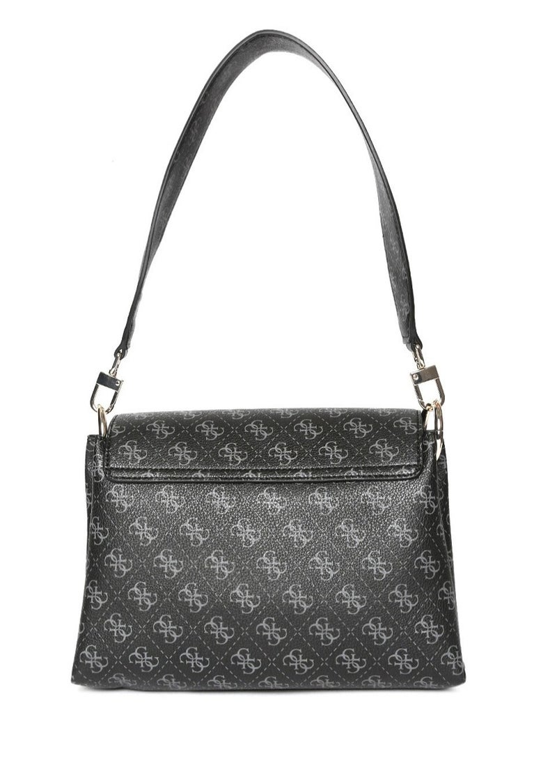 GUESS Black Printed Shoulder Bag  - Image 2