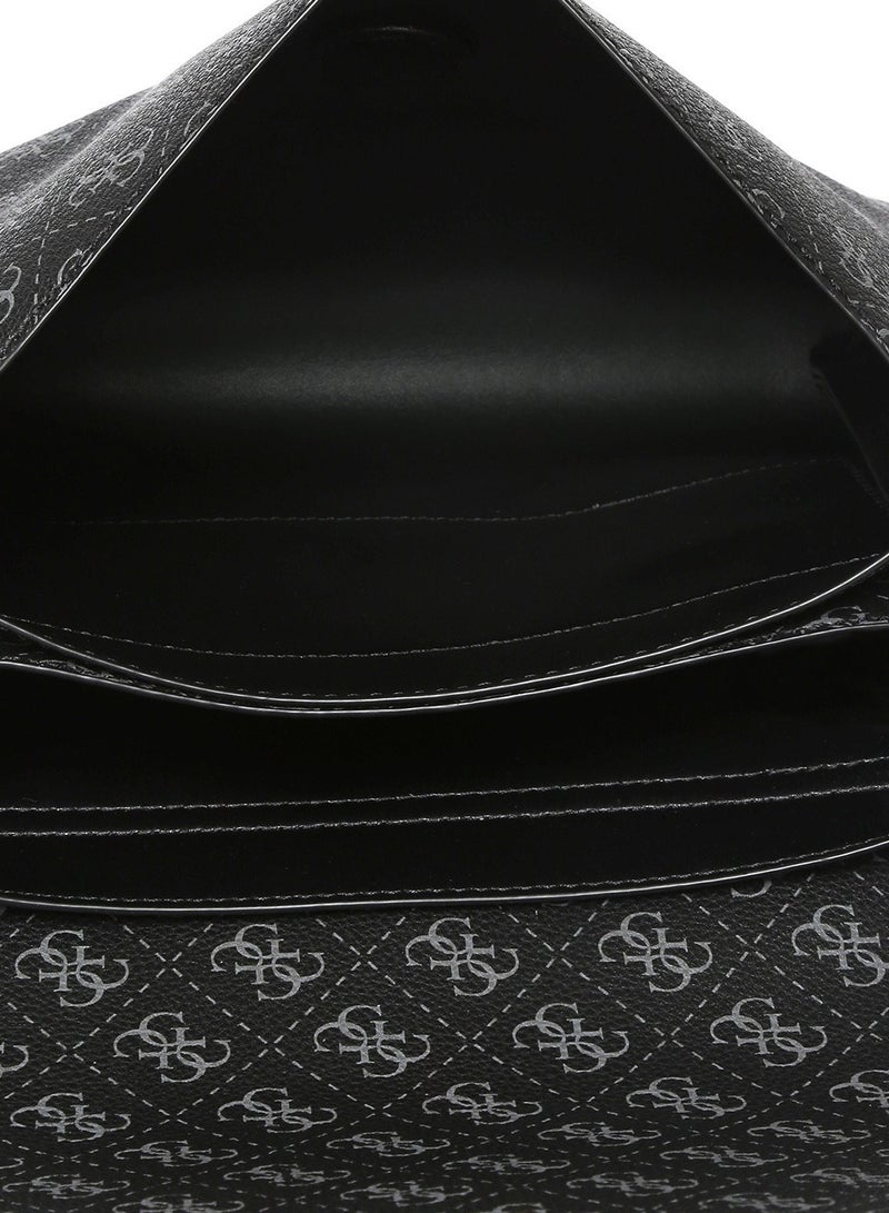 GUESS Black Printed Shoulder Bag  - Image 3