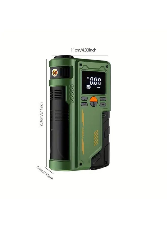 Type A Heavy Duty Car Smart Emergency Inflator Portable Jump Starter Air Compressor 150PSI Digital Tire Pump - Image 3