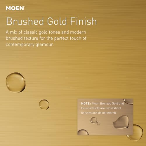 Moen A721BG Square Drop Ell Handheld Shower Wall Connector, Brushed Gold - Image 2