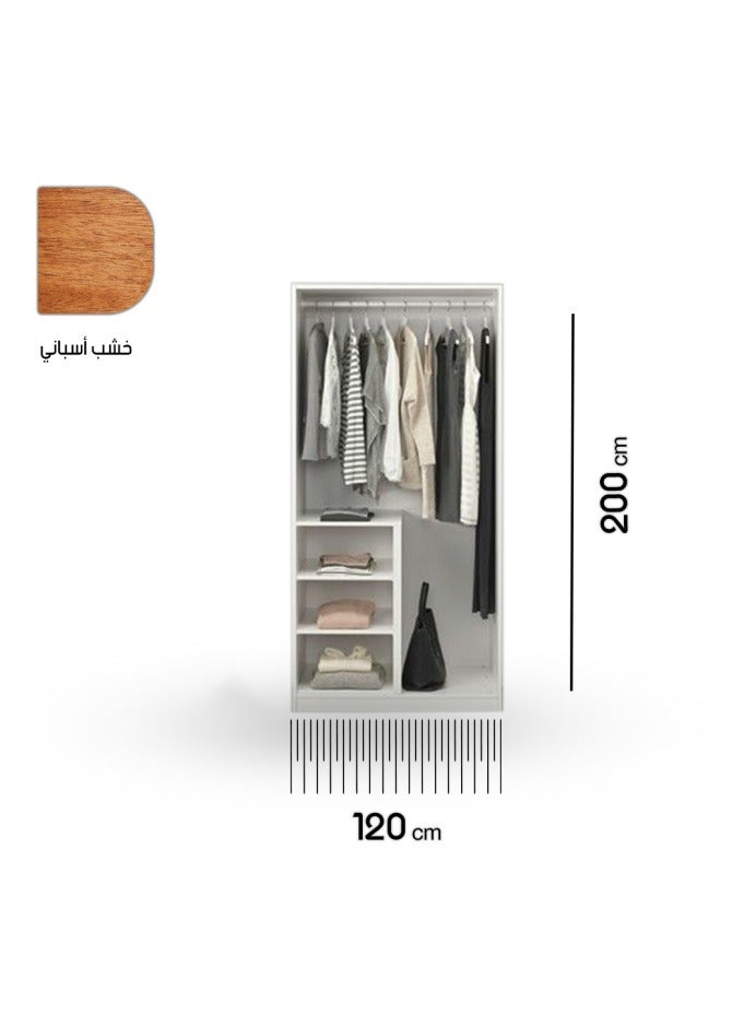 دولاب اللون ابيض - 120سم  - Image 3