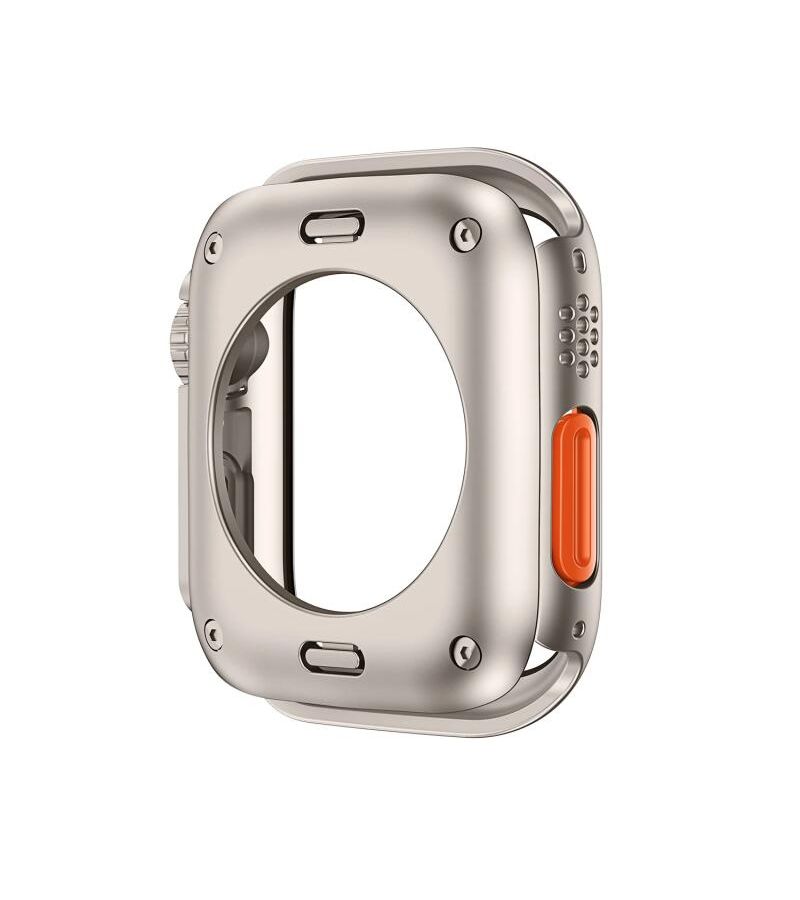 Tempered Film Protective Case Compatible With Apple Watch 46mm 42mm 45mm 44mm 41mm Titanium Hard PC Frame Ultra Appearance Shockproof Scratch Resistant - Image 5