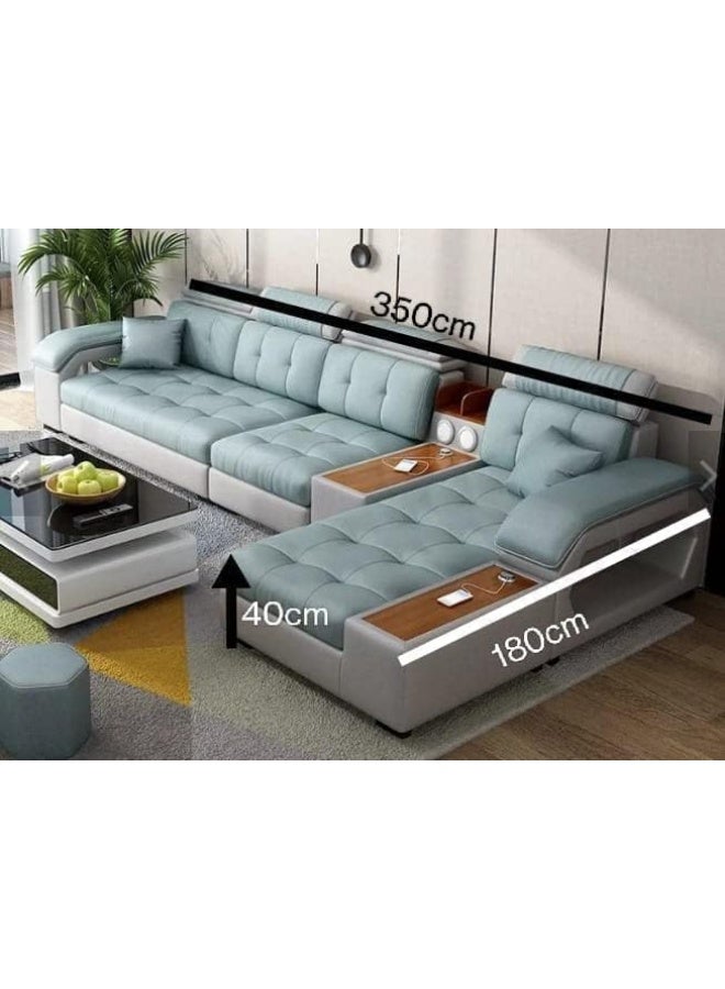 أثاث غرفة المعيشة أريكة حديثة، مجموعة صوفا فاخرة بتصميم حديث من الخشب لأثاث غرفة المعيشة - Image 2