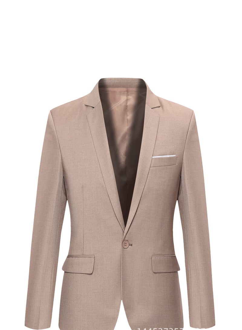 Shougu New Slim Fit Business Casual Fashionable Suit Jacket  - Image 1