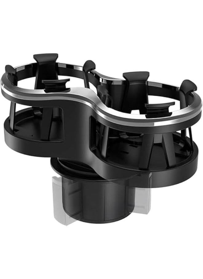 HOOKOR - 2 in 1 Large Car Cup Holder Extender Adapter with Adjustable Base, Wider Diameter, Universal Car Cup Holder and Organizer for Snack Bottles Cups Drinks New Upgraded - Image 1