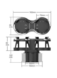 HOOKOR 2 in 1 Large Car Cup Holder Extender Adapter with Adjustable Base, Wider Diameter, Universal Car Cup Holder and Organizer for Snack Bottles Cups Drinks New Upgraded  - Image 5