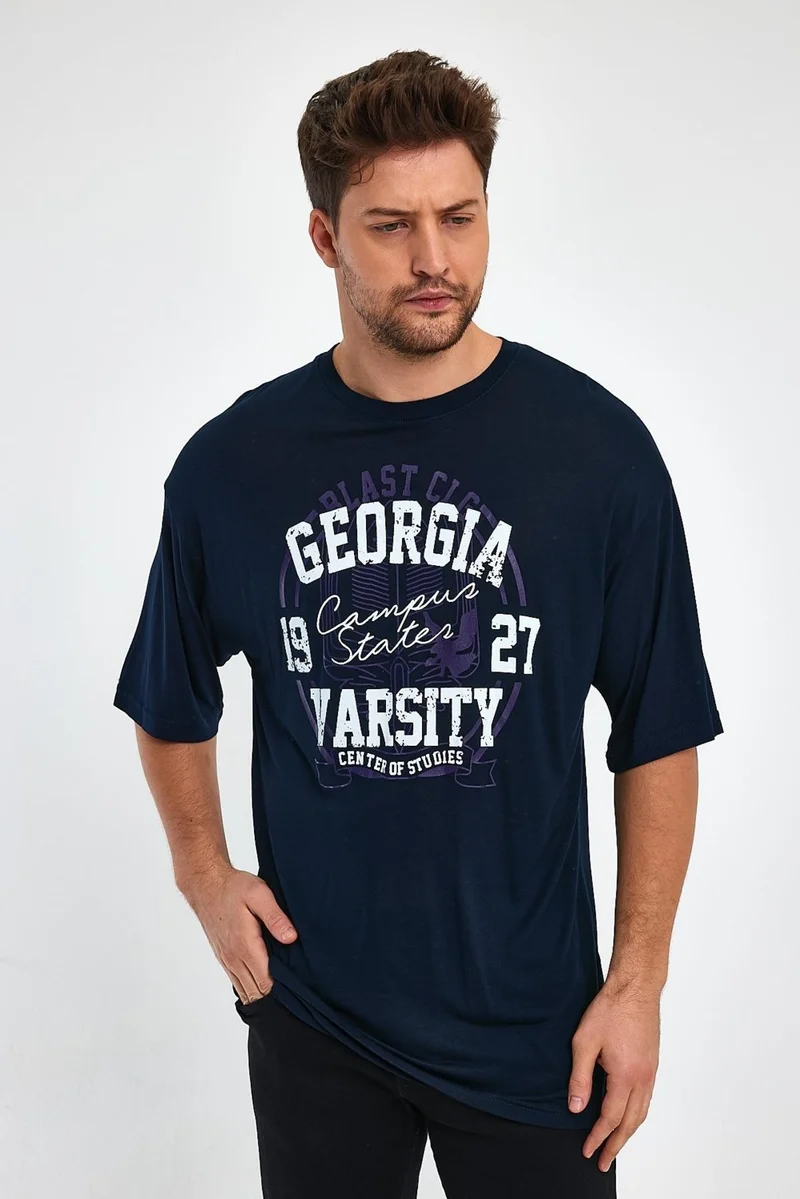 الكسندر جاردي Printed Oversize T-Shirt (E23-0046 01)