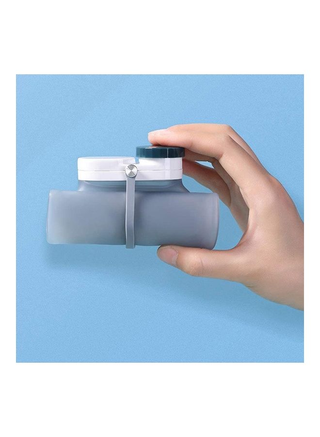 Loquat Collapsible Silicone Water Bottle Clear - Image 3