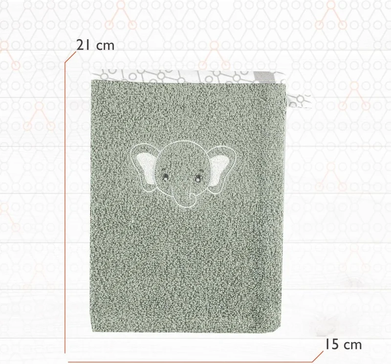 Gezenbebe Hero Embroidered Baby and Kids Bath Bag Elephant