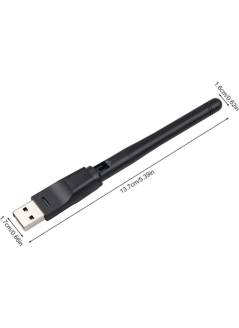 Generic 2 Pcs USB Wireless Network Card with 2dBi Antenna – MT7601 Chip WiFi Adapter for PC & Set-Top Box  - Image 3