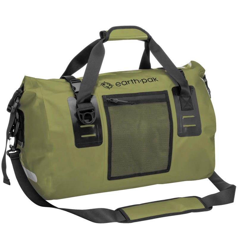 Earth Pak Earth Pak Waterproof Duffel Bag - Heavy Duty Motorcycle Dry Bag with Large Storage Space, Waterproof Duffle Bag Perfect for Traveling, Camping, Kayaking, Fishing & Canoeing Bag 50L/70L/90L/120L Sizes  - Image 1
