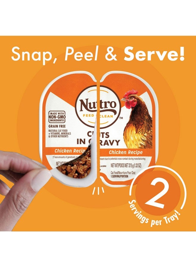 نوترو طعام قطط طبيعي رطب خالٍ من الحبوب، وصفة باتيه الدجاج، وصفة السلمون والتونة، وصفة الدجاج والكبد، عبوة متنوعة، 2.64 أونصة، صينية Perfect Portions مزدوجة، عبوة من 24 قطعة - Image 5