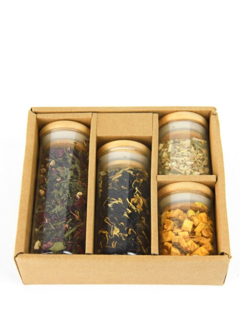 Tealand A Tea Lovers Gift Set for Relaxation Tea Tube Mixology Includes Golden Hue 25g Ginger Lemon & Orange 25g Peach Iced Tea 35g & Sakura Allure 35g  - Image 2