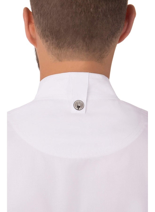 Chef Works Men's Springfield Chef Coat, White, X-Large - Image 5