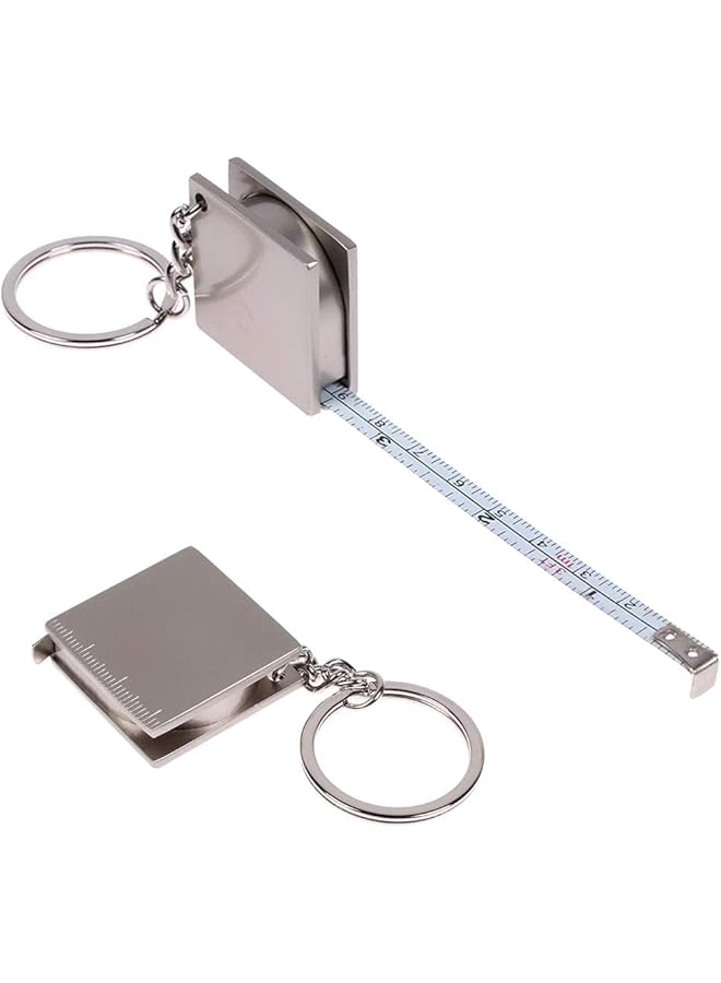 erorex Retractable Tape Measure Keychain Body Measuring Tape Key Ring Compact Tape Measure For Purse Pockets Or Keys Carrying Around Easily 120Cm - Image 1