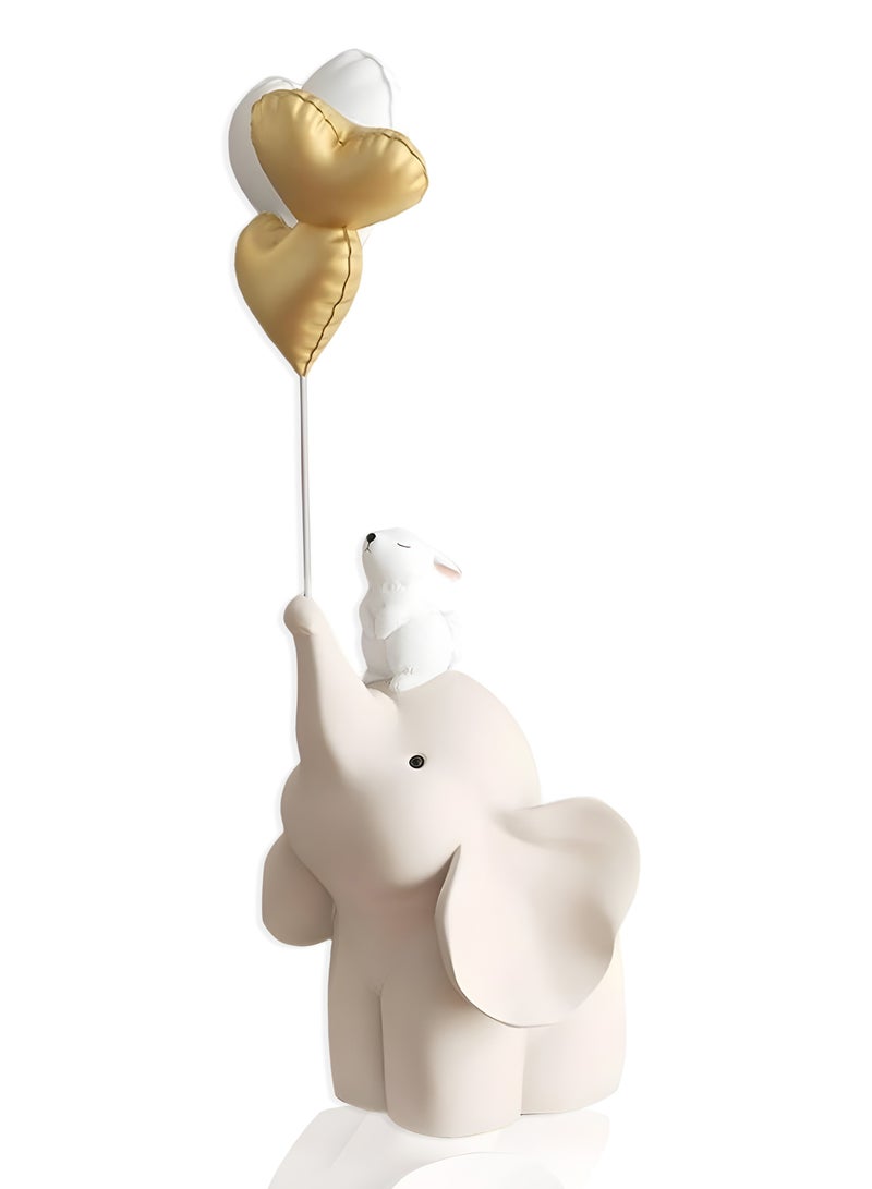 Creative Elephant Statue Balloon Little Rabbit Art Versatile Ornament Bookshelf Office Home Modern Decoration - Image 1