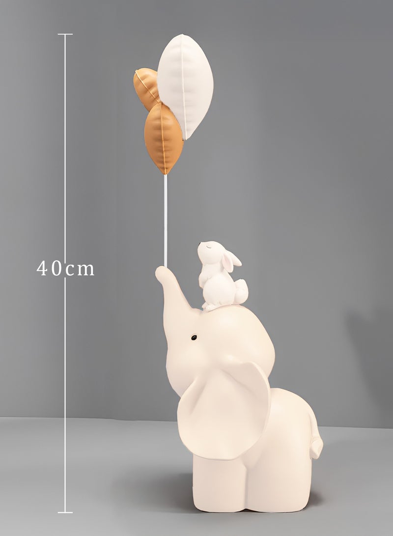Creative Elephant Statue Balloon Little Rabbit Art Versatile Ornament Bookshelf Office Home Modern Decoration - Image 4