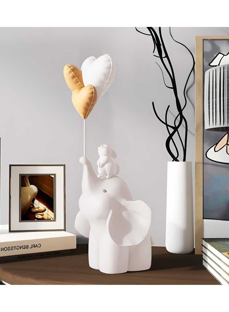 Creative Elephant Statue Balloon Little Rabbit Art Versatile Ornament Bookshelf Office Home Modern Decoration - Image 5