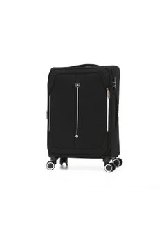 SONADA Softside Luggage Spinner Trolley Bag 3 Pieces Set,Black (S-20",M-24",L-28")  - Image 2