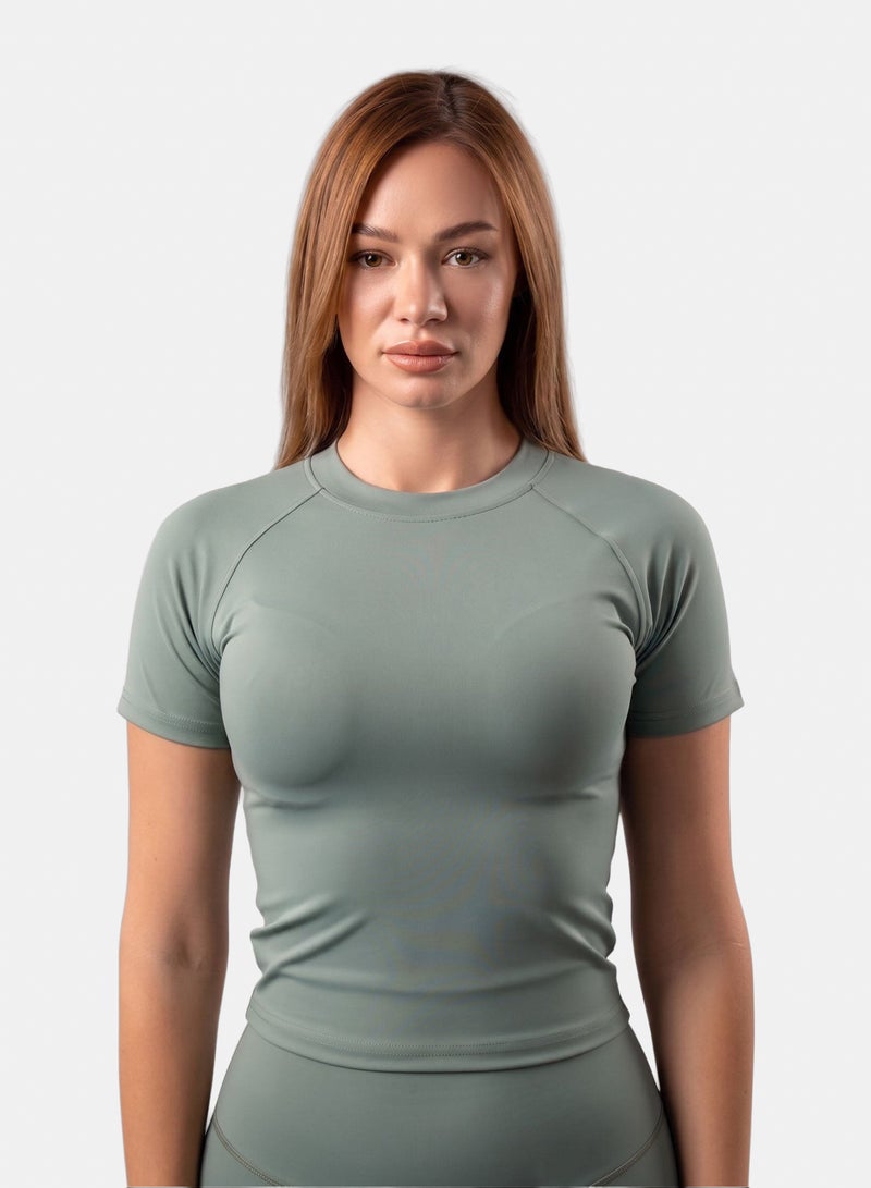 Gorilla Raw crop â€“  Sage Green - Image 1
