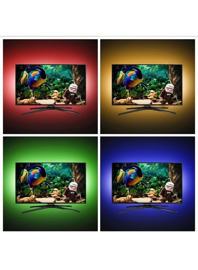 طقم شريط إضاءة LED بمنفذ USB متعدد الألوان 12.00 x 4.50 x 12.00سم - Image 4