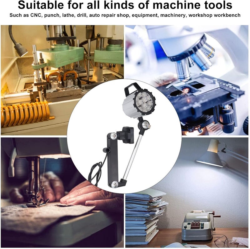 Budget friendly premium quality LED Machine Work Light, Telescopic Long Arm, IP67, 24V 12W, Aluminum Alloy, for CNC Lathe Drill Auto Repair, White Light, with Tube Ventilated design Fixed & portable compatible UV resistant Repeated use friendly design Multi-purpose fine material KSA market compliant quality Durability boost selected material Easy store & transit build Leakproof sealed Longevity optimized build Standard fit Consistent steady quality Stable inert material Ready order processing Practical experience crafted All item simple matching build Quick assemble General compatible design Wet anti slip N/S/C nationwide deliver Multi-use detailed build Transit damage minimized design Global flexible sizing options KSA market popular practical build - Image 4