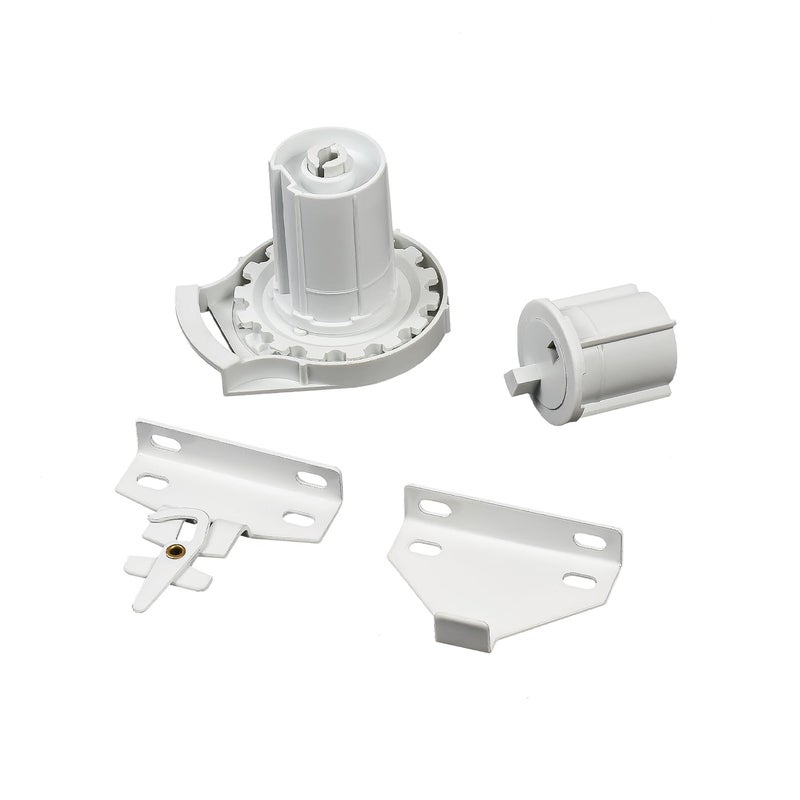 HUIYEETEX #560 Universal Roller Shade Replacement Parts, Roller Blind Fitting Repair Kit for 1.5"(38mm) Tube with R16 Clutches, Metal Bracket, and End Plug - Image 1