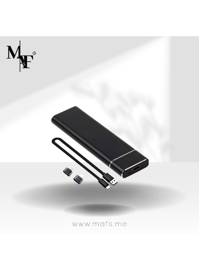 م.ا & ف'س محرك أقراص صلبة خارجي محمول سعة 4 تيرابايت، محركات أقراص صلبة صغيرة SSD، محركات أقراص خارجية ذات حالة صلبة، محرك نسخ احتياطي للكمبيوتر، يدعم USB 3.1 إلى Type-C لنقل بيانات التخزين لأجهزة الكمبيوتر الشخصية التي تعمل بنظام Windows XP وأجهزة الكمبيوتر المحمولة وأجهزة Mac - Image 1