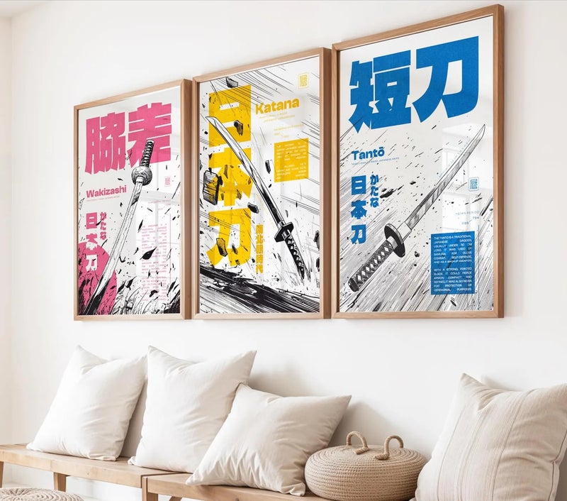 Gamya Framed Japan Samurai Theme Motivational Quote Posters For Office, Living Room, Bedroom Wall Decor - Aesthetic Room Decor (13x19 Inches) (Quote 6) - Image 1