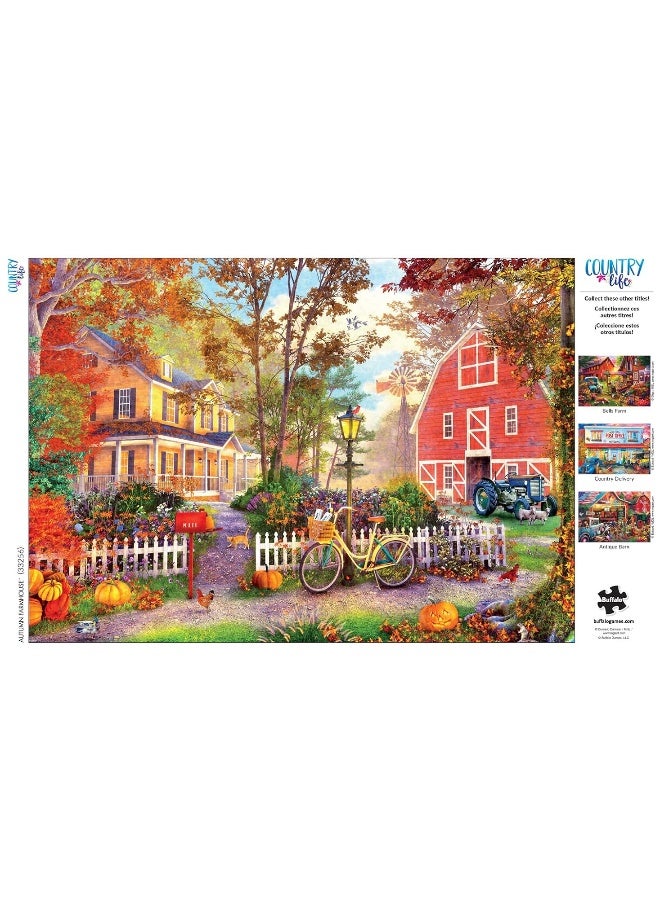 Buffalo Games ألعاب بوفالو - حياة ريفية - منزل ريفي في الخريف - 500 قطعة لغز - Image 3