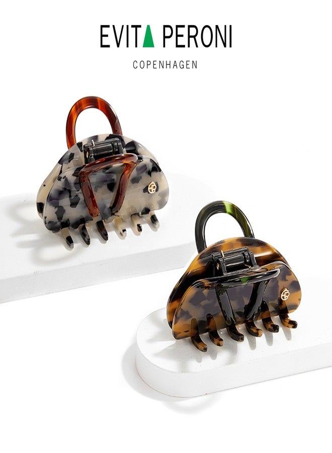 EVITA PERONI Middle Hair Clip, "Vintage Candy" Hair Clips for Women Strong Grip Acetate Shark Claw Clip with Gift Box, Amber - Image 5