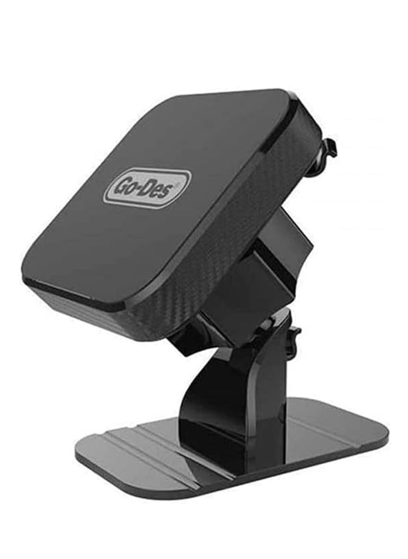 GO-DES - Car Phone holder 2 in 1 Magnetic Phone Mount, Universal Air Vent Magnetic Device Holder with Extra Strong Adhesion to all Surfaces Compatible for all Devices - Image 1
