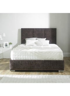 Havana Beds And Upholstery Grace Chenille Luxury Handmade Double Bed (Suitable Mattress Fit :140 Cm X 190 Cm)  - Image 1