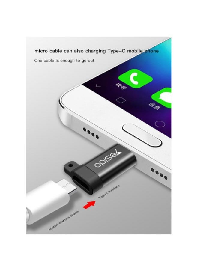 Yesido - GS04 Micro To Type-C Easy To Carry Intimate Lanyard Design Mini OTG Adapter Charging Transmission. - Image 1