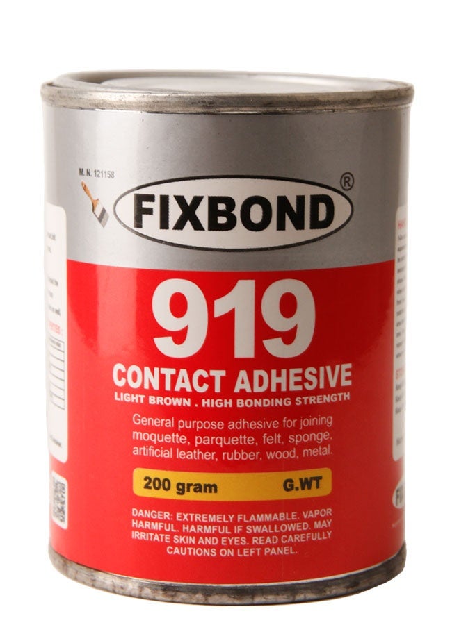 فيكس بوند لاصق FIXBOND تلامسي احترافي 200 جم – قوة تثبيت عالية للخشب والمطاط والمعادن - Image 1