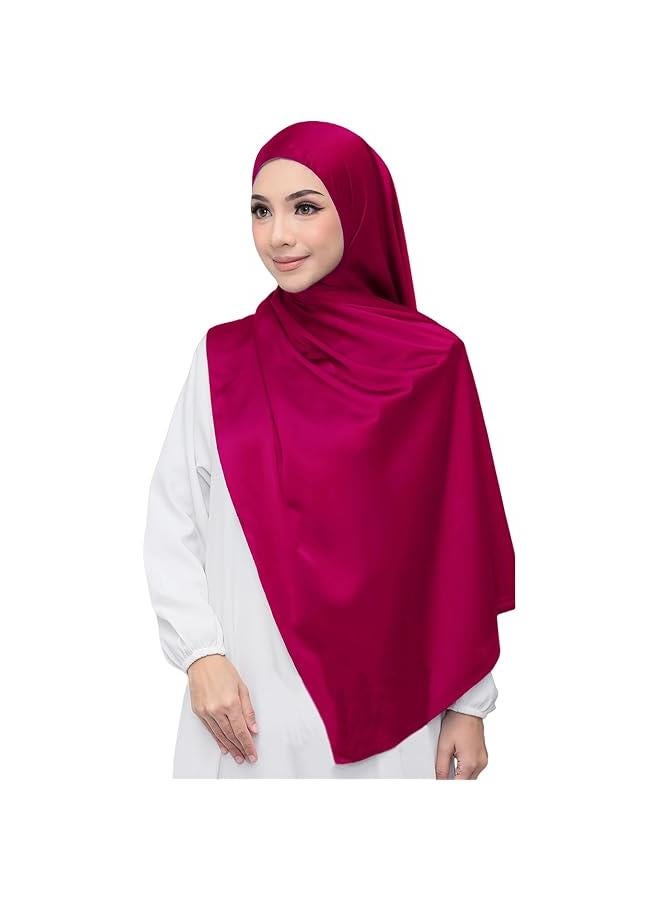 Arabest Extra Long Luxury Satin Hijab Head Scarf Wrap for Muslim Ladies