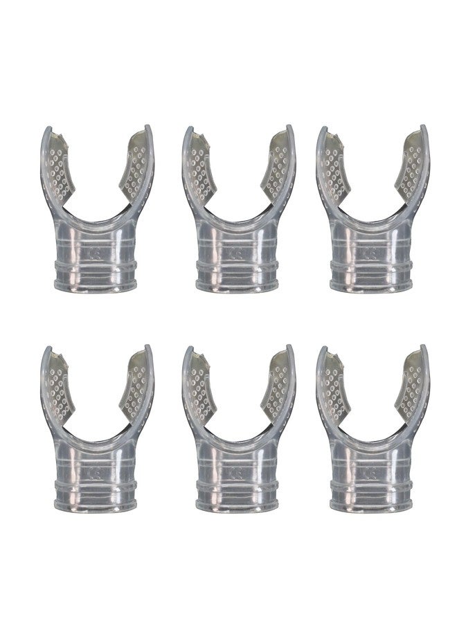 Scuba Choice Scuba Diving Clear Regulator Octopus Mouthpieces with Regulator Tie (6-Piece) Perfect for Dive shops and Dive Resorts - Image 1
