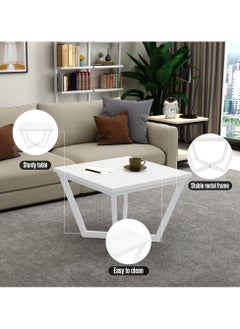 RIGID Contemporary Coffee Table Grey 45x60x60cm  - Image 5