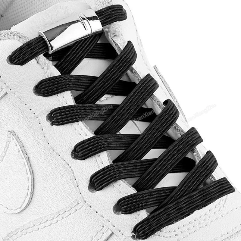 نيستور New Generation, Smart Elastic Laces with Metal Magnets, Lock, Plug and Drop Shoelaces, Non-Tie Laces, Magnetic Laces, 1 Pair 100 cm