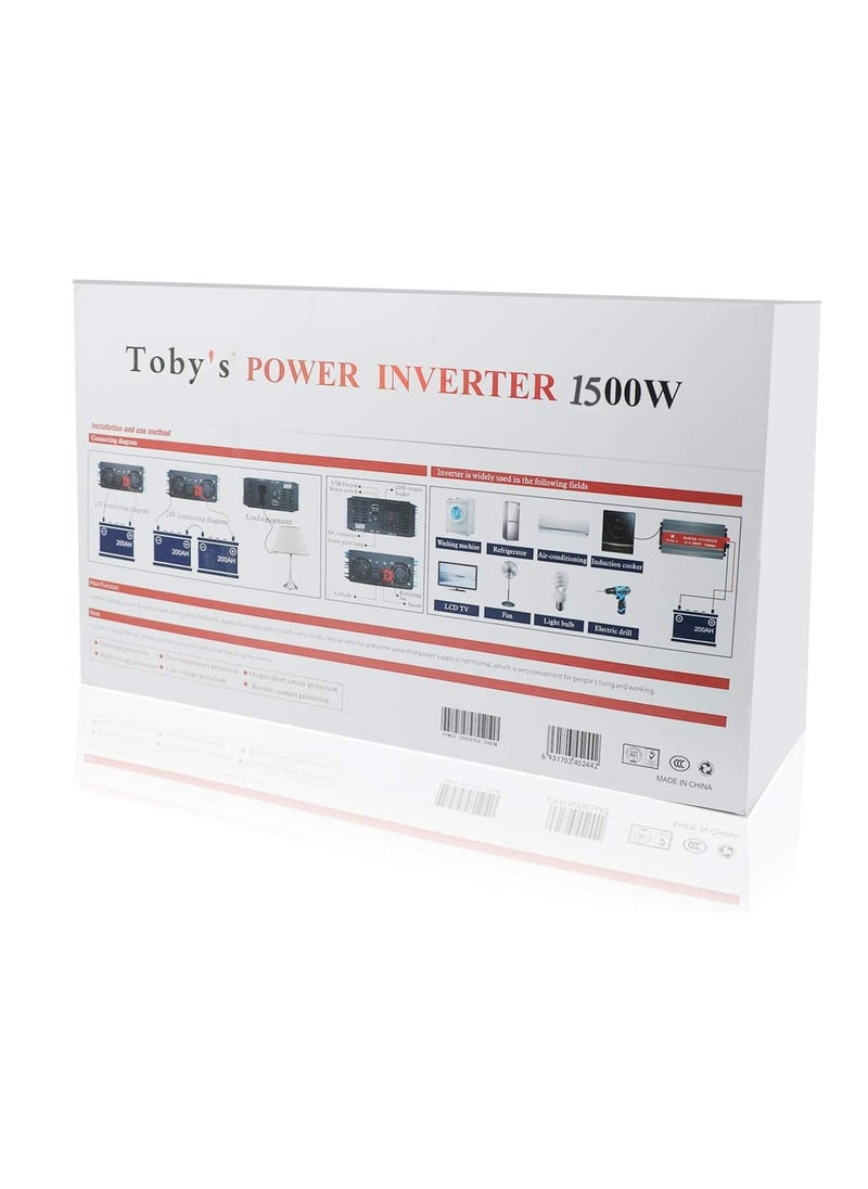 Toby's Toby's 1500W Car Inverter DC 12V to AC 220V Auto Voltage Converter  - Image 5