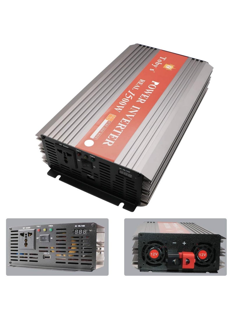 Toby's Toby's 1500W Car Inverter DC 12V to AC 220V Auto Voltage Converter  - Image 2
