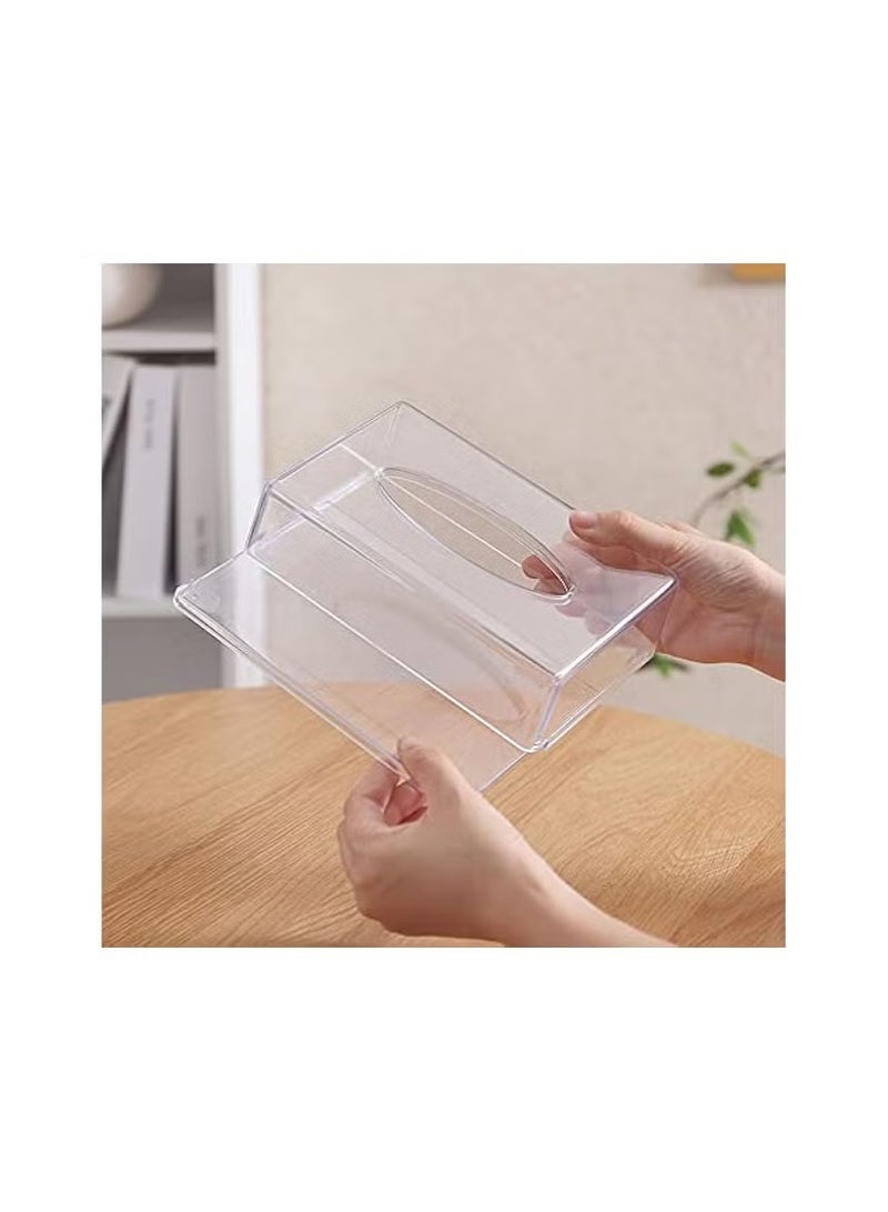 جرين تايجر صندوق مناديل أكريليك شفاف بتصميم مستطيل - Image 3